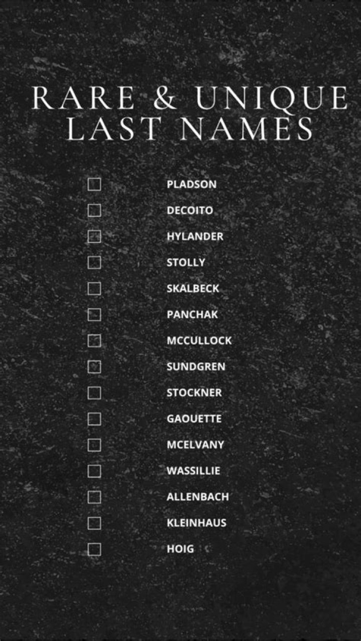 Discover The Rarest Last Names: A Guide To Unusual And Unique Surnames