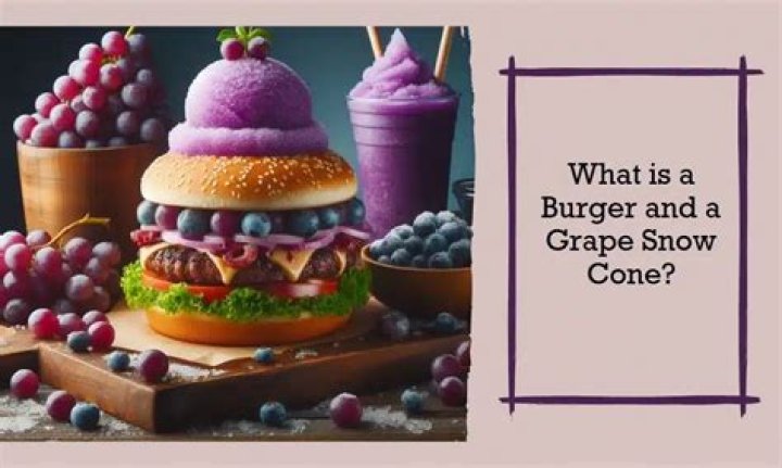 Unraveling The Mystery: What Does Burger And A Grape Snow Cone Mean?